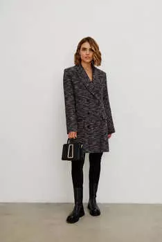 Платье-жакет с накладными карманами