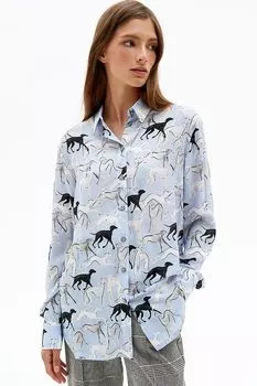 Рубашка с фигурными разрезами