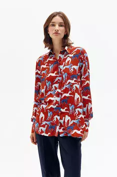 Рубашка с фигурными разрезами