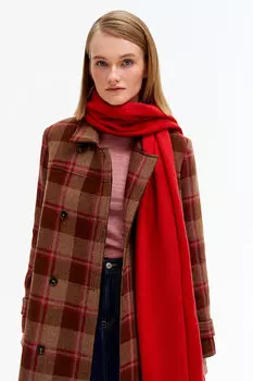 Шарф гладкой вязки