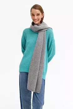 Шарф гладкой вязки