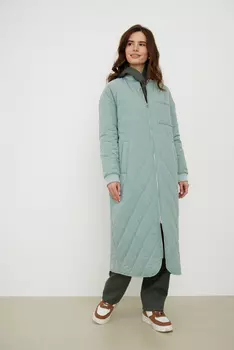 Стеганое полупальто удлиненное