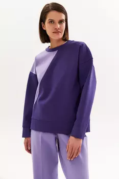 Свитшот колорблок из итальянского трикотажа