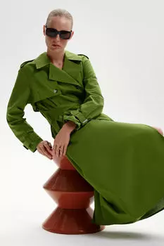 Тренч с отлетной кокеткой