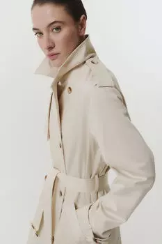 Тренч с отлетной кокеткой