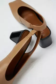 Туфли со скошенным мысом