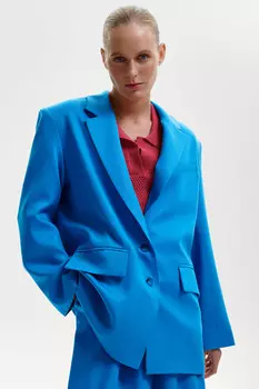 Жакет однобортный с расширенной линией плеча