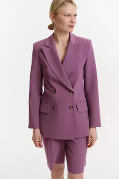 Жакет приталенный двубортный