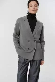 Жакет вязаный с мерсиризованной шерстью