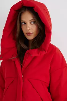 Куртка зимняя на утеплителе Isosoft красного цвета
