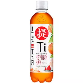 Холодный чай Ti Ti Холодный черный чай со вкусом персика 0,5 л.