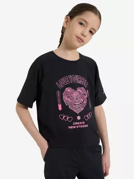 Футболка для девочек Demix, Черный