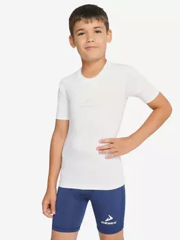 Футболка компрессионная для мальчиков Demix, Белый