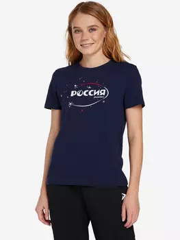 Футболка женская Russian team, Синий