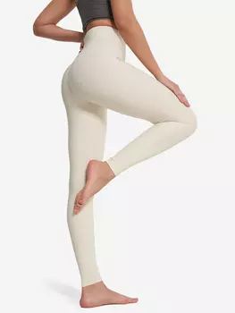 Легинсы женские HighFlow Yoga, Бежевый