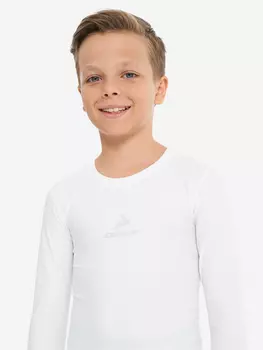 Лонгслив компрессионный для мальчиков, Белый