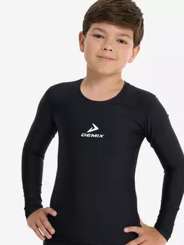 Лонгслив компрессионный для мальчиков, Черный