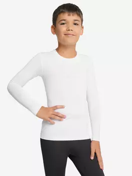 Лонгслив компрессионный для мальчиков Demix, Белый