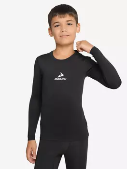 Лонгслив компрессионный для мальчиков Demix, Черный