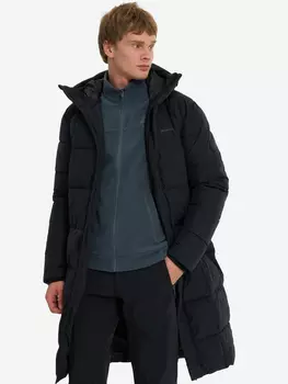 Пальто утепленное мужское, Черный