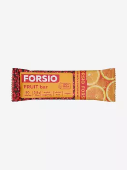 Протеиновый батончик FORSIO абрикосовый с апельсином и брусникой, 30 г, Оранжевый