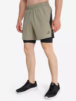 Шорты мужские FastRace Running 2in1, Зеленый