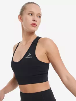 Спортивный топ бра ActiveMove Gym Peekaboo Longline, Черный