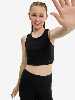 Спортивный топ бра для девочек, Черный
