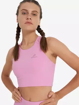 Спортивный топ бра Yoga Highflow Rib, Фиолетовый