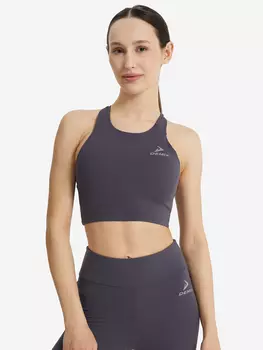 Спортивный топ бра Yoga HighFlow Longline, Серый