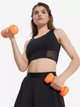 Топ бра спортивный MuseFit Dance, Черный