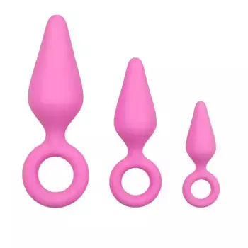 Набор анальных пробок Easytoys Pink Buttplugs, розовые