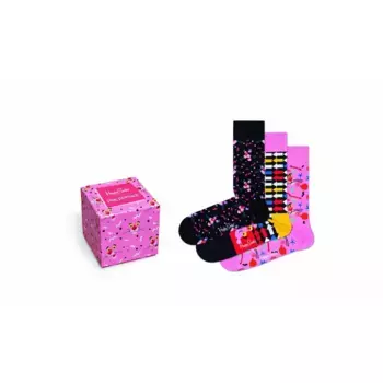 Набор носков Happy socks 3-Pack Pink Panther Sock Box XPAN08