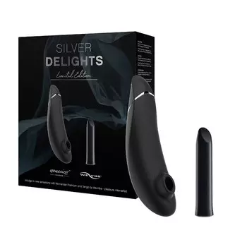 Набор Womanizer Premium + WE-VIBE Tango, серебряный