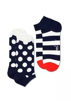Носки Happy socks 2-Pack Big Dot Stripe Low Sock BDS02
