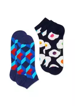 Носки Happy socks 2-Pack Optic Square Low Sock OSQ02