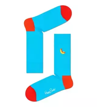 Носки Happy socks Embroidery Hot Dog Sock BEHD01