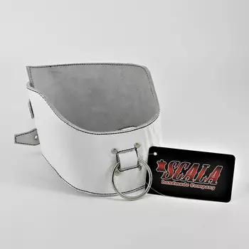 Ошейник BDSM SCALA, белый