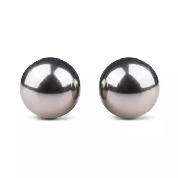 Вагинальные шарики Easytoys Silver Ben Wa Balls 19mm, серебряные