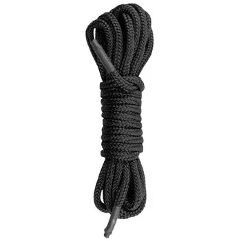 Веревка для связывания Easytoys Black Bondage Rope, 5м, черная