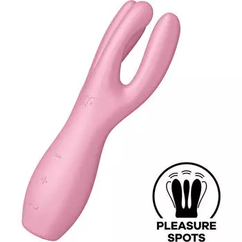 Вибратор Satisfyer Threesome 3, розовый