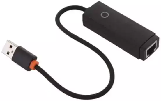 Адаптер Baseus Lite Series Portable 100 Мбит USB to HUB (WKQX000001) (черный)