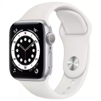 Apple Watch Series 6 44mm Silver Stainless Steel Case with Starlight Sport Band Б/У (Хорошее состояние)