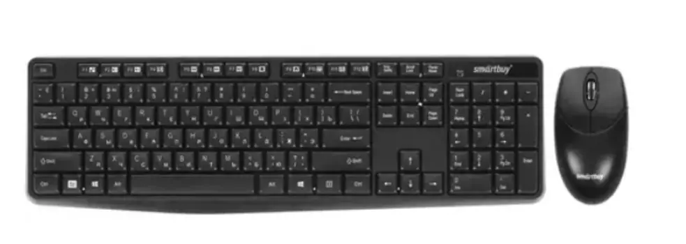 Беспроводной мультимедийный комплект Smartbuy ONE клавиатура + мышь (SBC-235380AG-K) (черный)