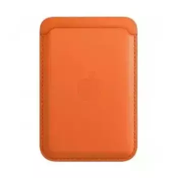 Чехол Apple iPhone Leather Wallet MagSafe (Orange) (MPPY3)