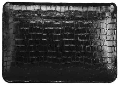 Чехол для ноутбука WiWU Skin Croco Genuine Leather Sleeve для Apple MacBook 13.3" (черный)