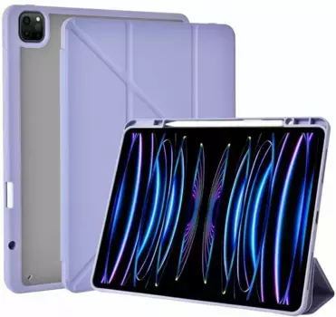 Чехол-книжка WIWU Defender Protective Case для Apple iPad Pro 11 (2024) (полиуретан с подставкой) (фиолетовый)