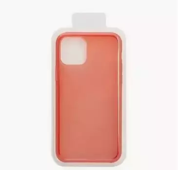 Чехол-накладка Clear Case для iPhone 11 Pro силиконовый (прозрачно-красный)