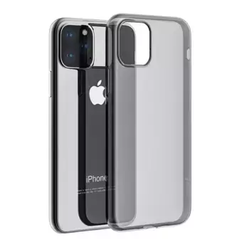 Чехол-накладка Clear Case для iPhone 11 Pro Max силиконовый (прозрачно-черный)