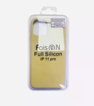Чехол-накладка FaisON Silicone Case для Apple iPhone 11 Pro (темно-бежевый)